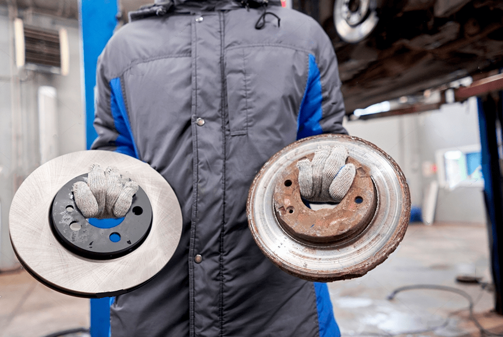 Замена тормозных дисков