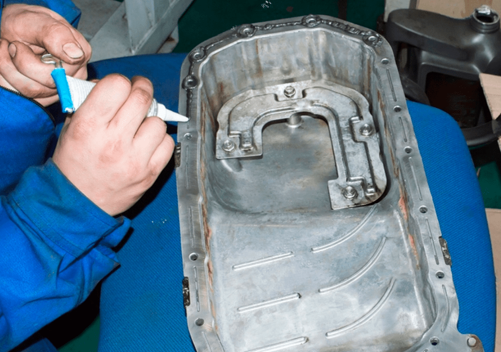 Замена прокладки поддона