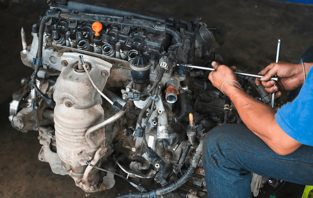 Замена двигателя в сборе