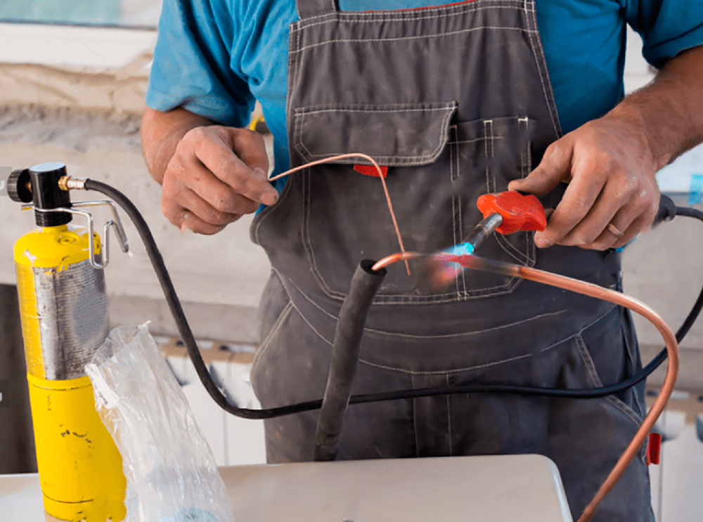 Пайка трубок кондиционера